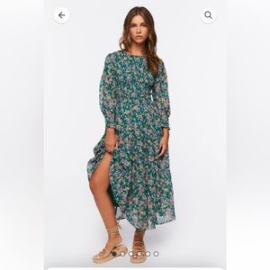 Forever21 Foral Print Midi Dress